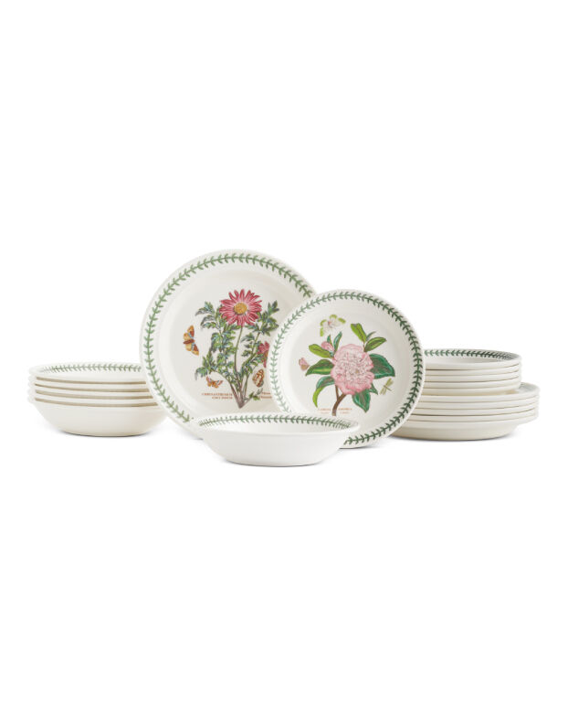 Botanic Garden 18 Piece Set, Made In England
